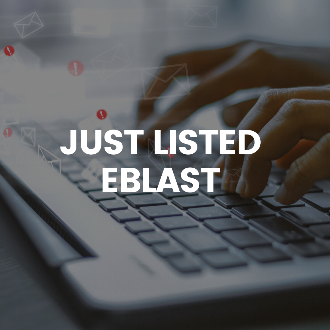 Just Listed eblast to my extensive database